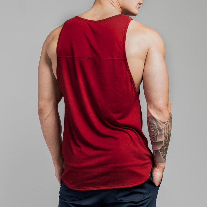 Obral besar kaus Tank top otot kebugaran pria katun keren longgar musim panas kaus tanpa lengan mode binaraga Gym