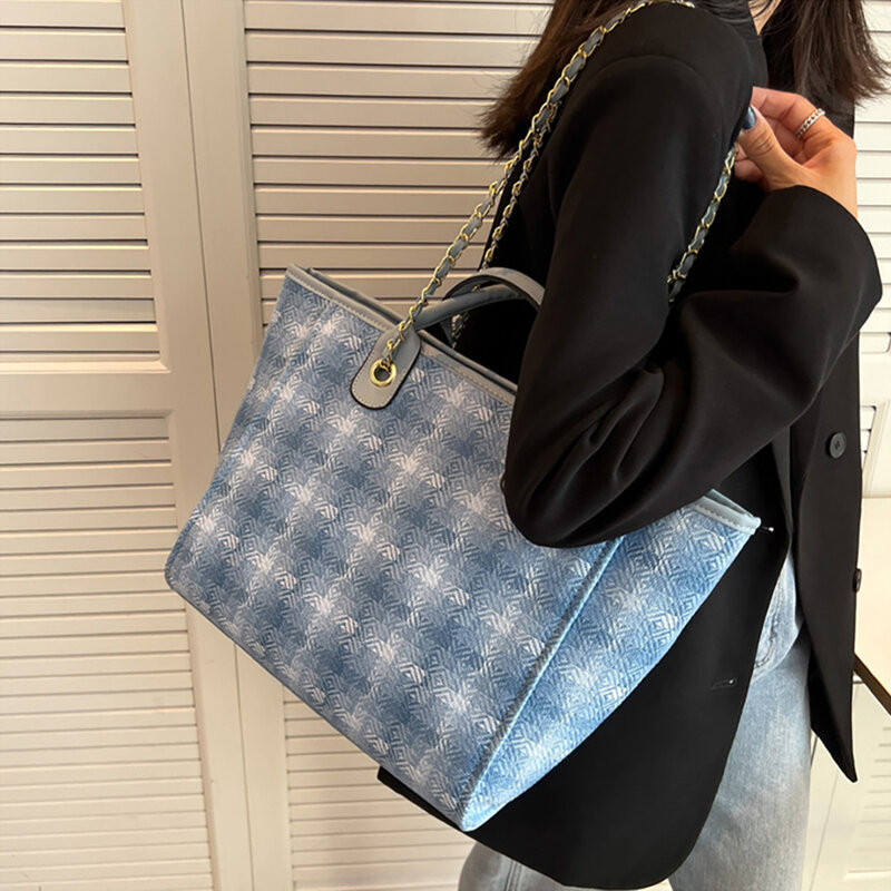 Łańcuch dużego ciężaru torba kobiet na ramię dorywczo luksusowy projektant torebki damskie Trend torby na ramię dla 2023