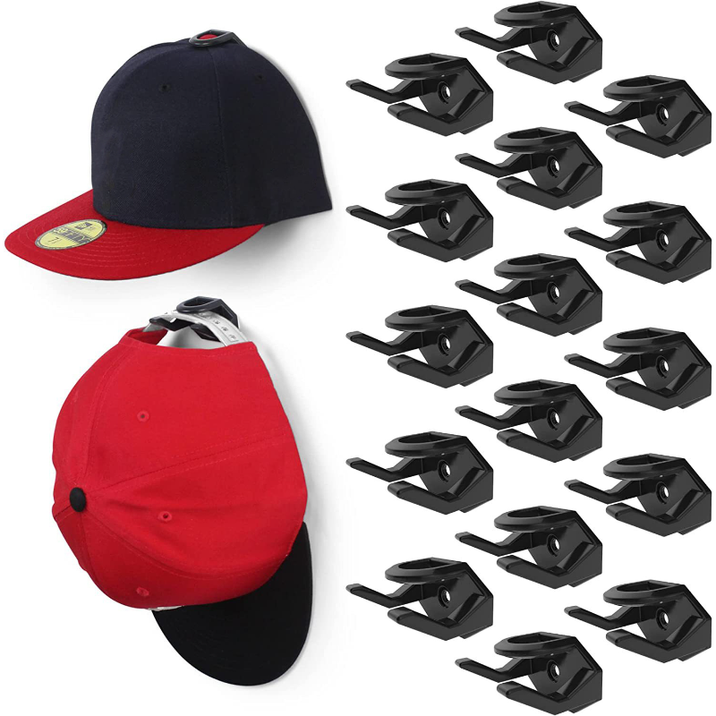 Crochets muraux adhésifs pour casquettes de baseball minimalistes, porte-chapeaux, support de casquette, support mural pour Cisco ou porte, évalueDesign, 5,8 pièces
