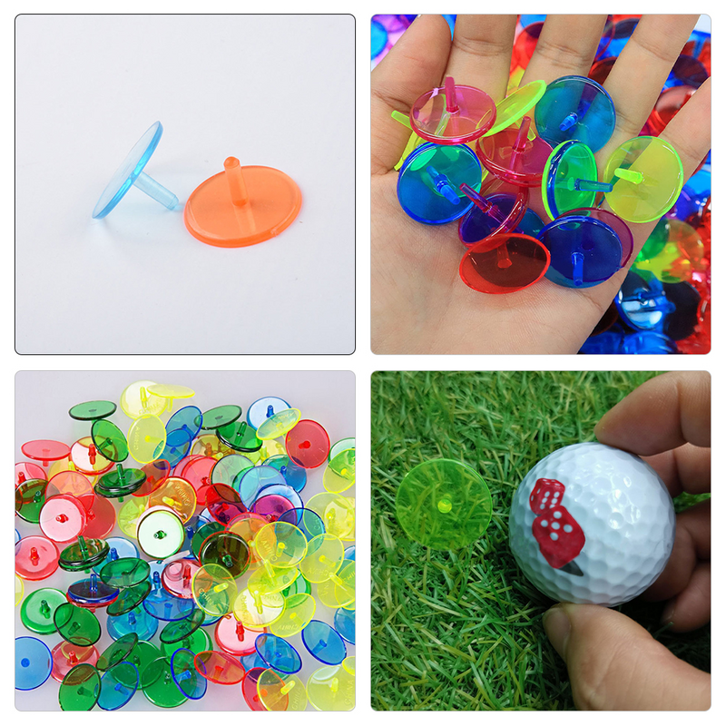 Round Golf Ball Position Marking Tool, Fornecimento ao ar livre, Miss Baseball Plastic, 50 Pcs