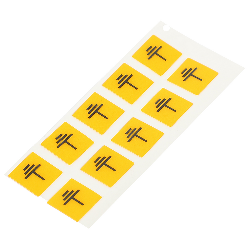 10 Pcs Electrical Grounding Stickers Safety Sign Decals Caution Labels Panel Warning Mark Connection Equipment