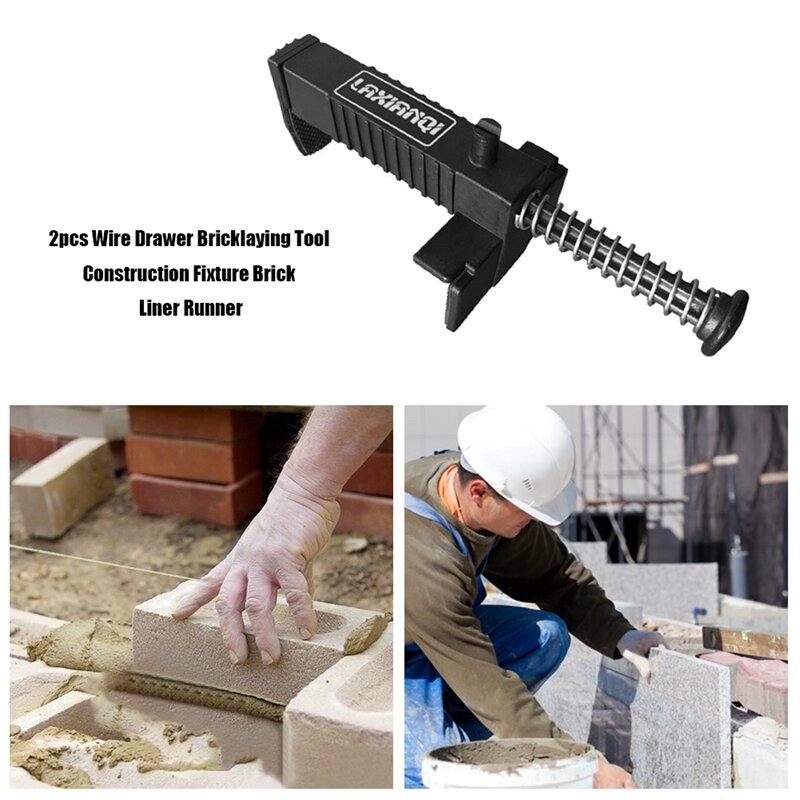 Fio gaveta Bricklaying Tool Fixer, Building Fixer, Construction Fixture, Brickwork Leveler, Ferramentas Bricklayer, 2Pcs