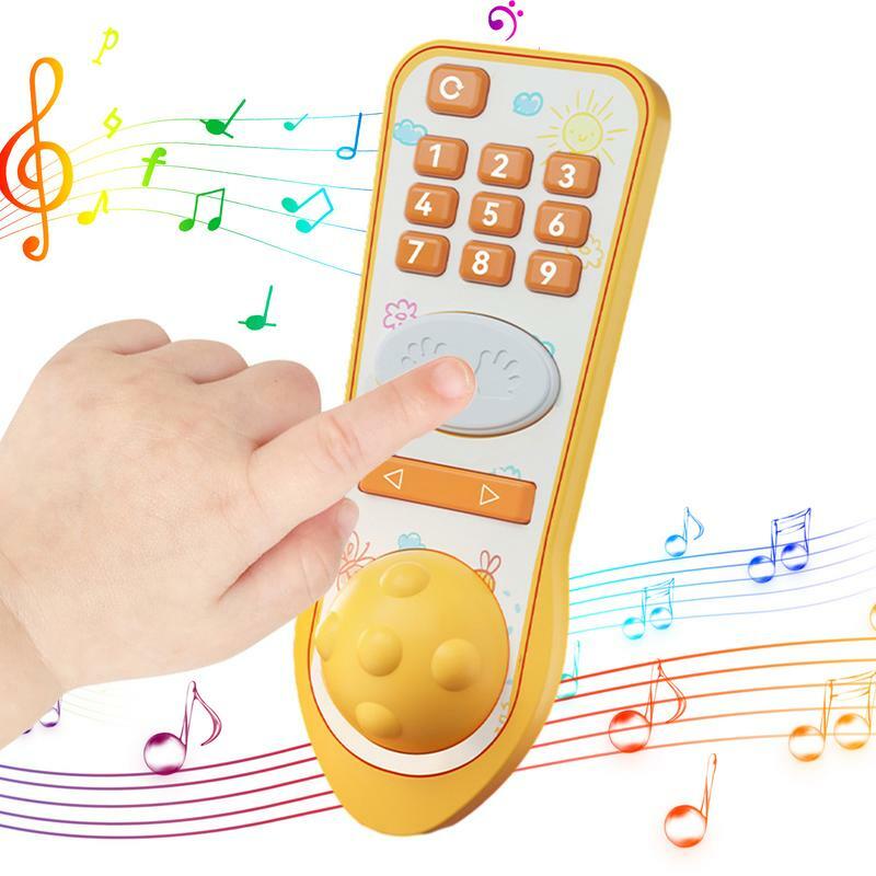 Remote Control Toys TV Remote Control Toy With Light And Sounds Hand Eye Coordination Educational  Funny Montessori Toys