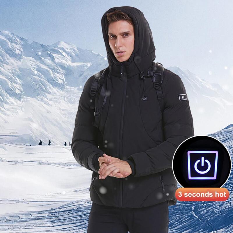 Cappotto riscaldante da uomo giacca riscaldante USB giacca riscaldata a temperatura costante