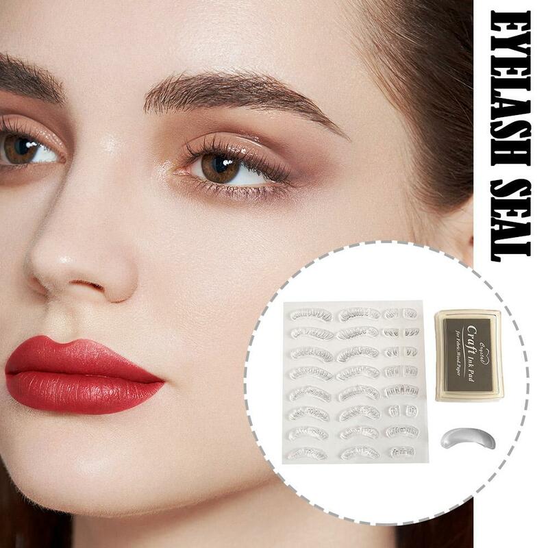 Lower Eyelash Seal DIY Lash Extension Stamps Silicone Makeup Tool For Beginner Convenient Natural Simulation Mascara Sticke W2W6