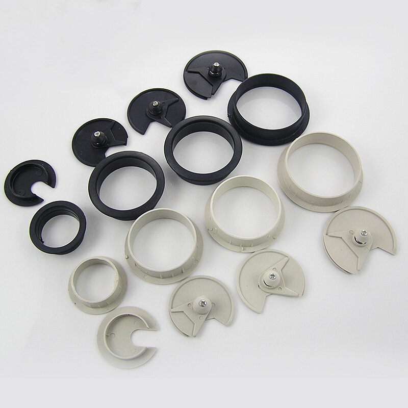 1PC 50/60/80mm Desk Table Plastic Cable Hole Cover PC Computer Desk Round Wire Tidy Grommet Cable Organizer