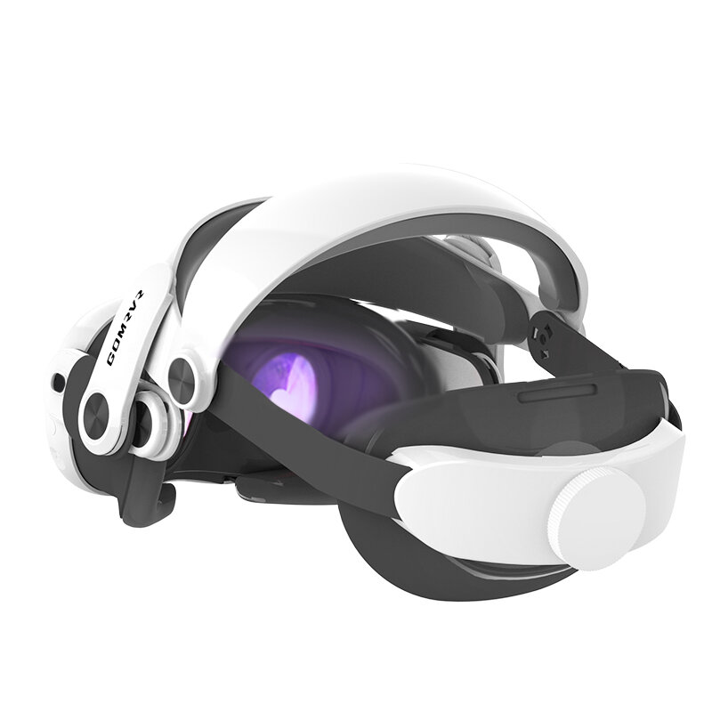 GOMRVR Set sarung pelindung silikon, untuk Meta/ocular Quest 3 Aksesori dapat diatur nyaman tali kepala
