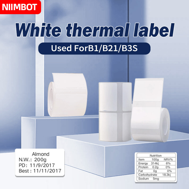 Niimbot B1 B21 B 3S Label Papieren Kleding Prijslabel Waterdicht En Oliebestendig Thermisch Label Sticker Datumclassificatie Label
