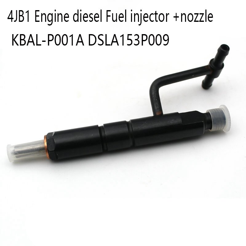 4 buah rakitan injektor bahan bakar kompatibel 4JB1 injektor bahan bakar mesin Diesel + KBAL-P001A Nozzle
