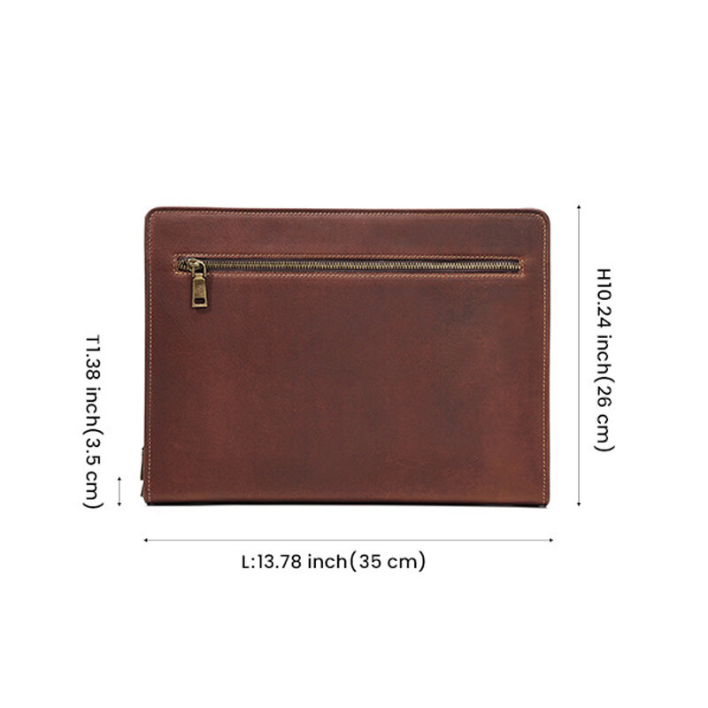 جلد طبيعي باد حقيبة مدير مجلد وظائف متعددة محفظة خلاصة بادفوليو ل 12.9 بوصة باد حامل حقيبة