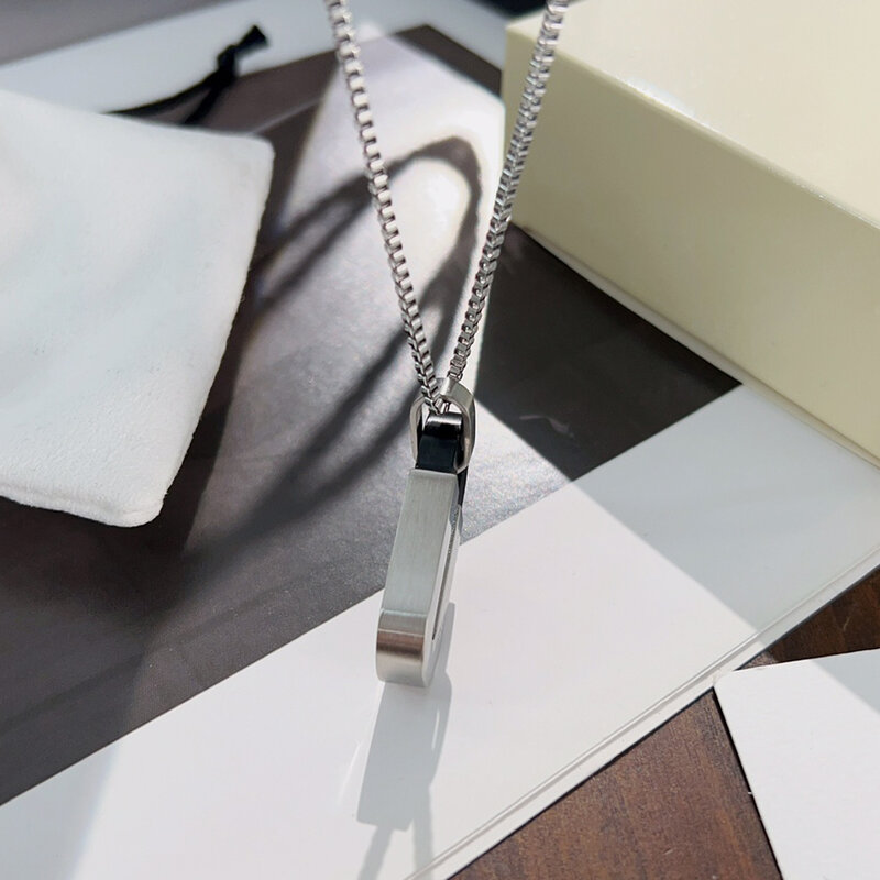 Collana PJS Classic MB 1:1 Design a forma di magnete in acciaio inossidabile gioielli di lusso maschili e atmosferici con Set di scatole