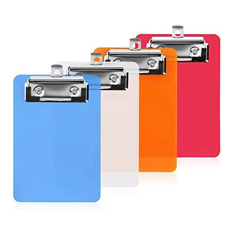 4 Polegada X 6 Polegada Mini Clip Board Clip Notepads Clipboard Memo Tamanho Pocket Plastic Clipboard