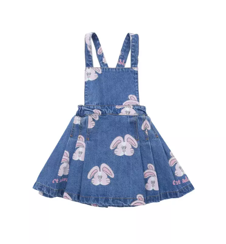 子供のための韓国のウサギのドレスのセット,かわいいパーカー,子供の誕生日の服,春と夏のセット,新しい,2024