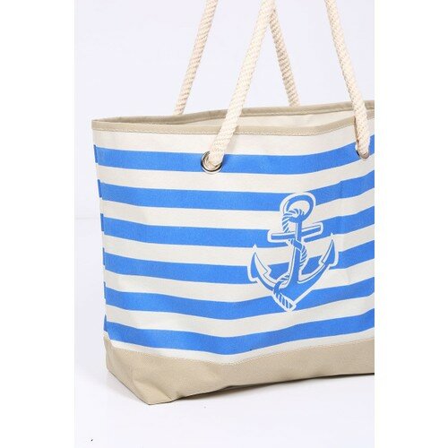 Пляжная сумка в синюю полоску 2021 блестящая трендовая летняя модная сумка) с фианитами и стразами