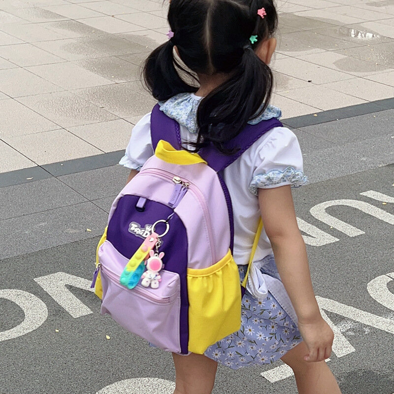 여아용 컬러 가방, 어린이 유치원 가방, 남아 여행 가방, 한국 스타일 배낭, 2024