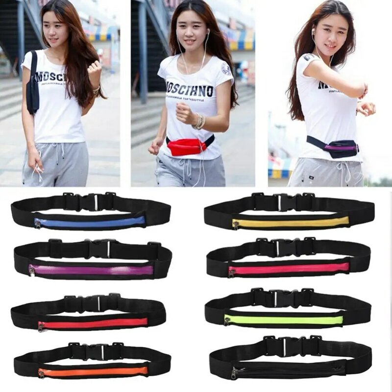 Cycling Waist Bag Sports Elastic Belt Outdoor Running Phone Pouch Fanny Pack Adjustable Strap For Travel Belt Phone Banana Pouch