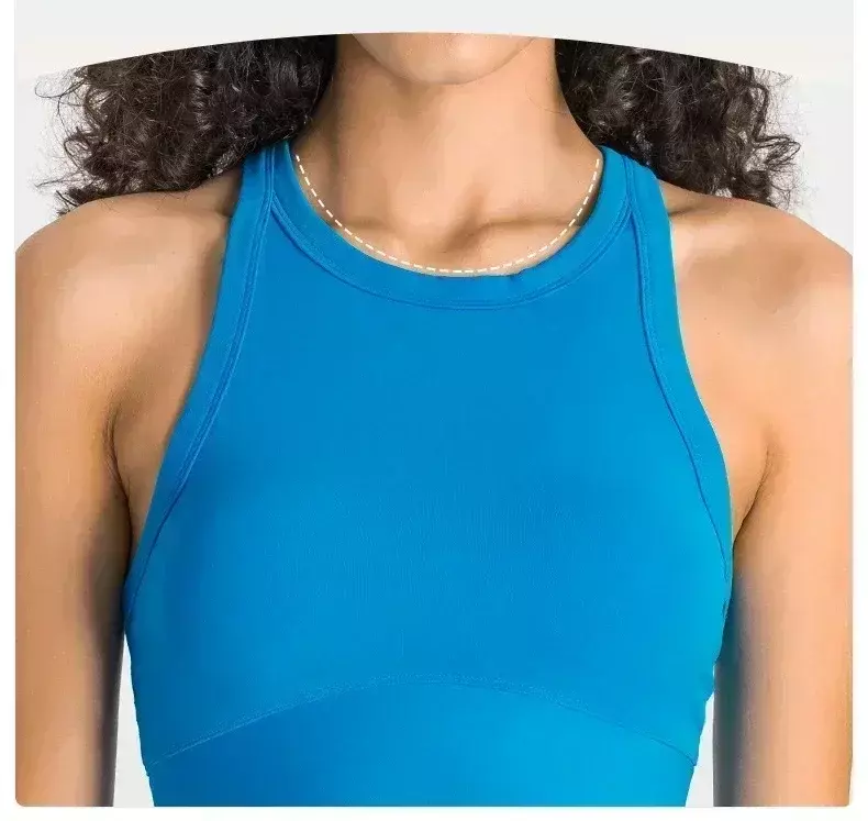 Lemon pakaian wanita Tank Top olahraga kebugaran, pakaian dalam wanita dengan bantalan dada berongga, pakaian dalam Gym latihan Jogging
