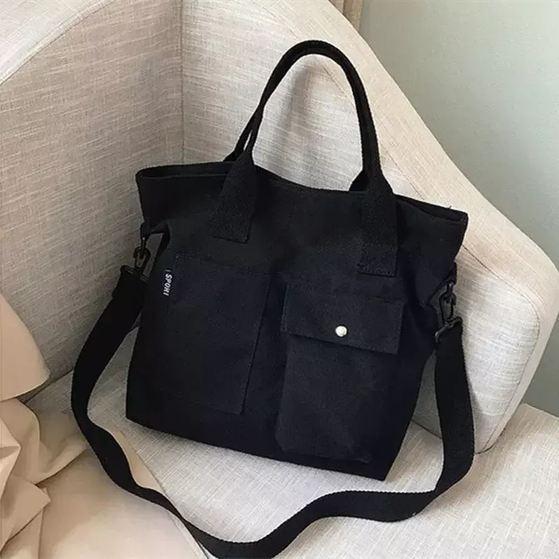 Sll07 Mode eine Schulter tragbare Leinwand Big Bag Sen Serie Hoch leistungs Frauen Pendler