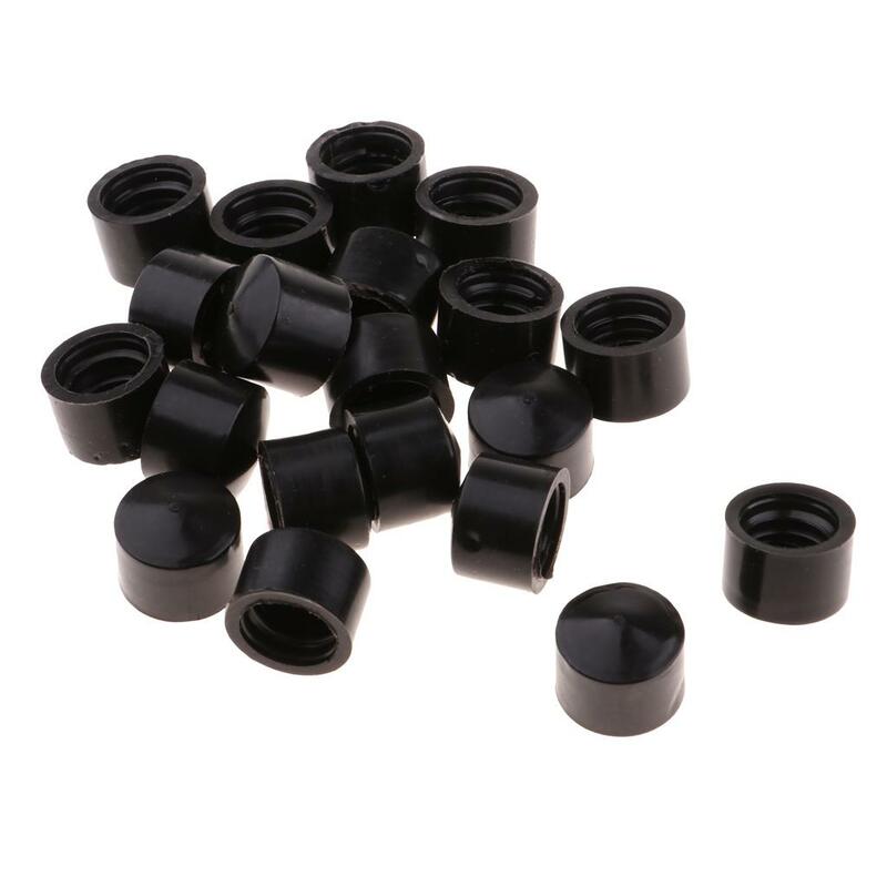 Tazas pivotantes de repuesto para monopatín, accesorios para Longboard, opciones de tubo pivotante, color negro, 20 paquetes