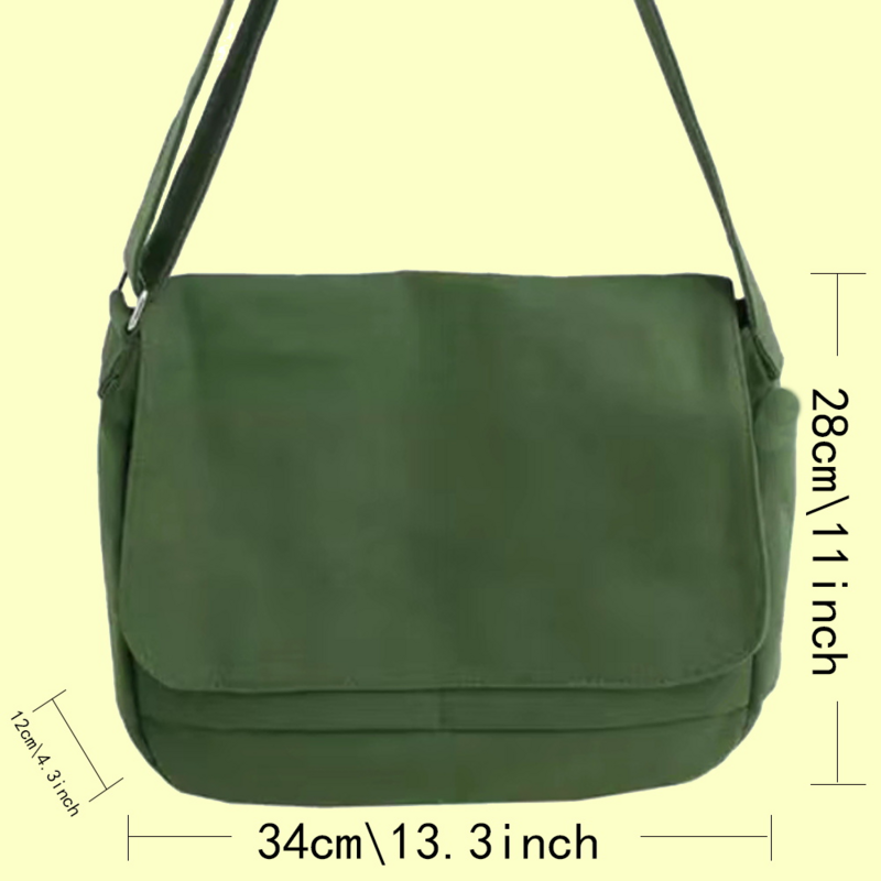 Messenger Bag Japanese Multi-function Messenger Bag Fashion Tooling Men Simple and Casual Portable One-shoulder Dog Pattern Bags