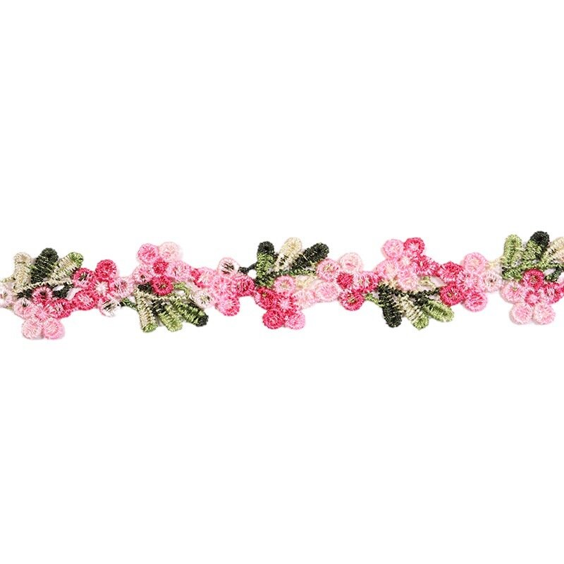 2 Yards Hot-selling high-quality clothing accessories holiday wedding celebration decorative colourful flowers series of water-s