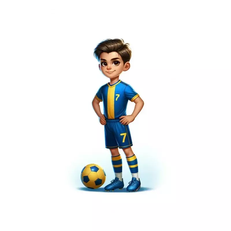 2024 Kindervoetbal Gemakkelijk Trui Jongens Jeugdvoetbal Trui Volwassen Voetbal Cool Trainingspak Messi Nr. 7 Nr. 10 Kort