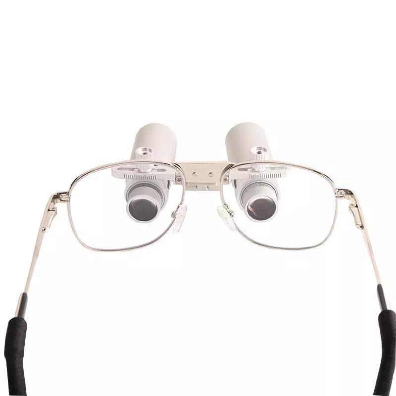 6x Surgical Loupes Sliver 280-600mm Working Distance 60-70 mm Filed view Binocular Magnifying Glass Dentistry