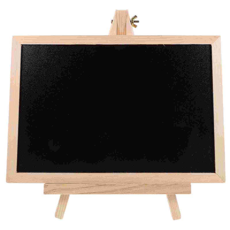 Chalk Board Sign Board Desktop de madeira Memo pequeno, Bar Desktop Decoração