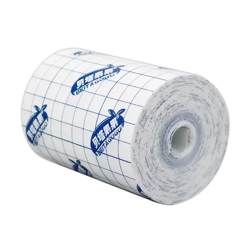 Rollo de cinta transpirable no tejida, tela protectora suave, vendaje antibacteriano para vendaje de heridas, 5cm x 5m