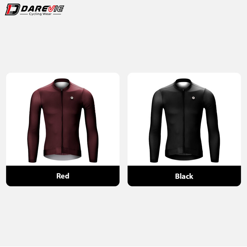 DAREVIE-Camiseta de ciclismo para hombre, ropa transpirable de manga larga, Anti-UV, para verano, 2024