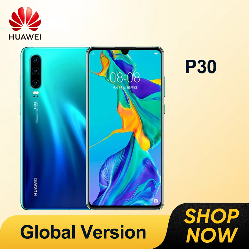 Global Version,HUAWEI-P30,Smartphone Android,6.1 inch,40MP Camera,128GB ROM 4G Network Mobile phones Google Play Cellphones
