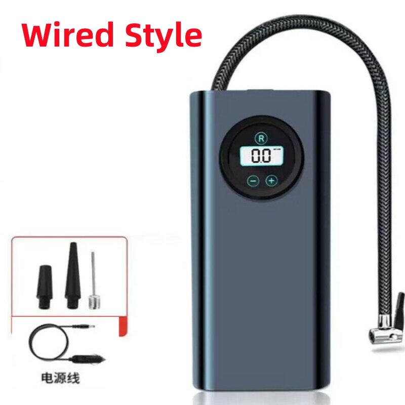 Electric Air Compressor Quick Inflating 12V Handheld Air Pump High Precision Motorcycle Tyre Inflator for Motorbike Auto Bicycle