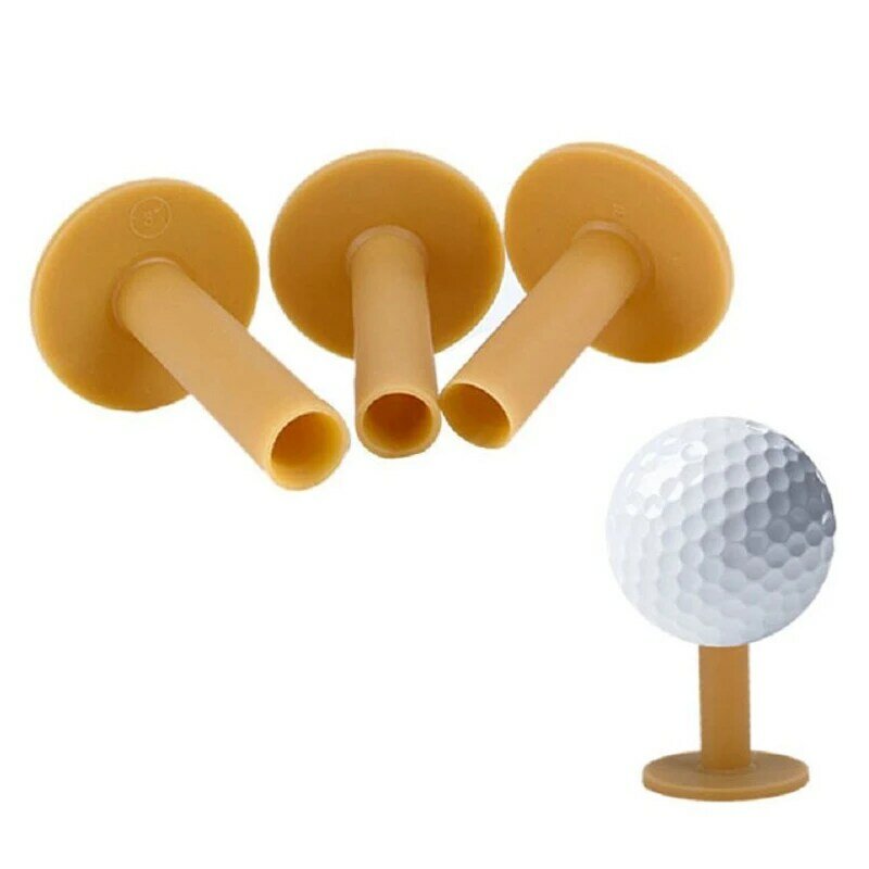 Прочные коричневые резиновые футболки для гольфа, смешанный высота, держатель для шаров для дальнего действия, тренировочные футболки