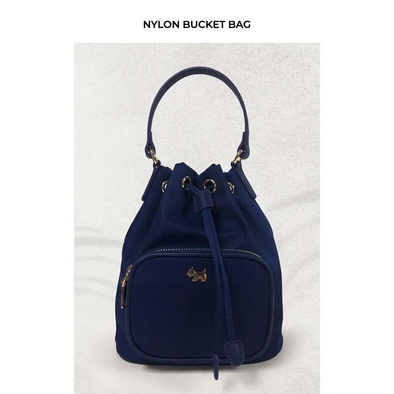 Casual Fashion Bucket Bag Micro Mini Handbag Luxury Designer Solid Small Shoulder Bag Strap Waterproof Nylon Ladies Woman Bag