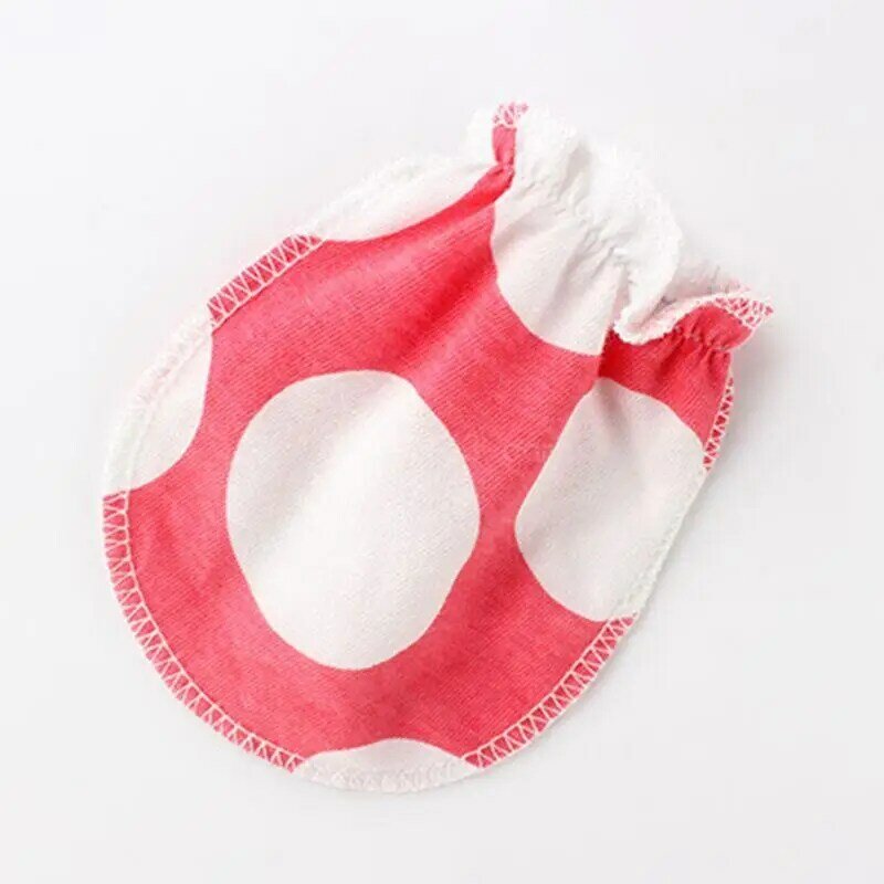 3 pasang/set sarung tangan rajut bayi lucu pelindung wajah anti-makan tangan baru lahir