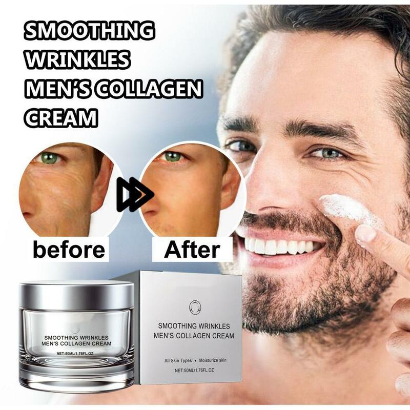 Crema de colágeno para hombres, mejora la piel, minimiza los poros, repara la piel, hidrata la piel, aumenta la elasticidad de la piel, hidratante