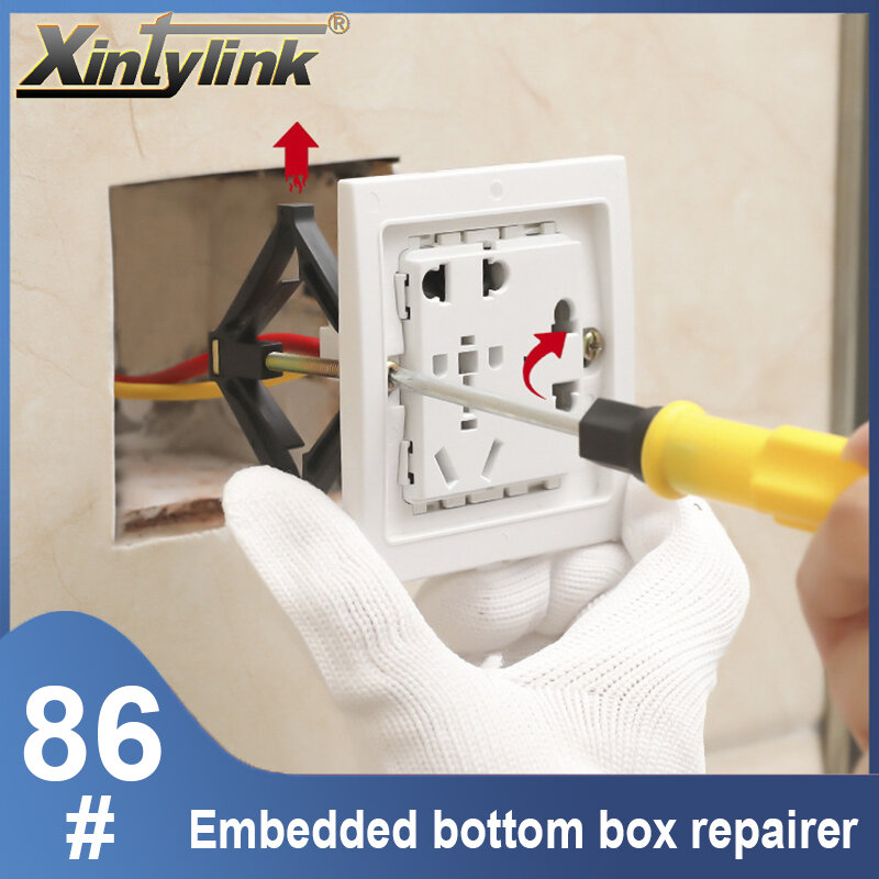 Wall Socket Bottom Box Repair Device 86mm Type Wall Switch Bottom Box Fixed Support Rod Electrical Accessories Embed