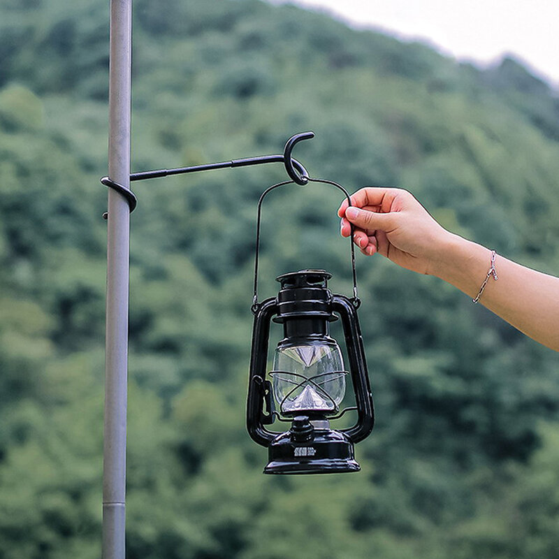 Aço inoxidável Light Stand Holder Hooks Pólo de barraca portátil Cabide de lâmpada Cabide de lanterna de pesca Ferramentas de acampamento ao ar livre