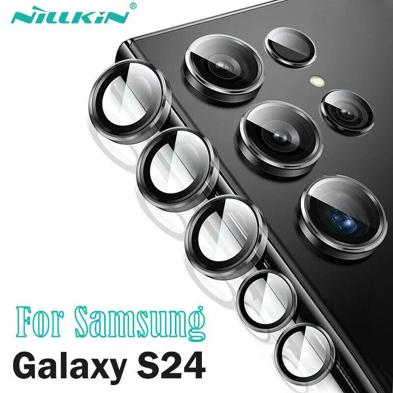 Защита объектива камеры NILLKIN для Samsung Galaxy S24, водонепроницаемое закаленное стекло с полным покрытием, Защита экрана для HD-камеры, задняя линза