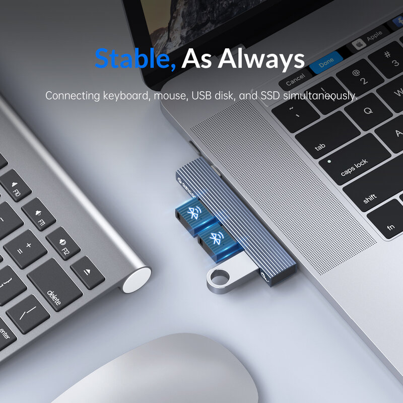 ORICO – adaptateur HUB USB 3.0 Type C d'extérieur, séparateur haute vitesse, 3 ports USB 2.0, pour HUAWEI, ordinateur portable, Mac, accessoires