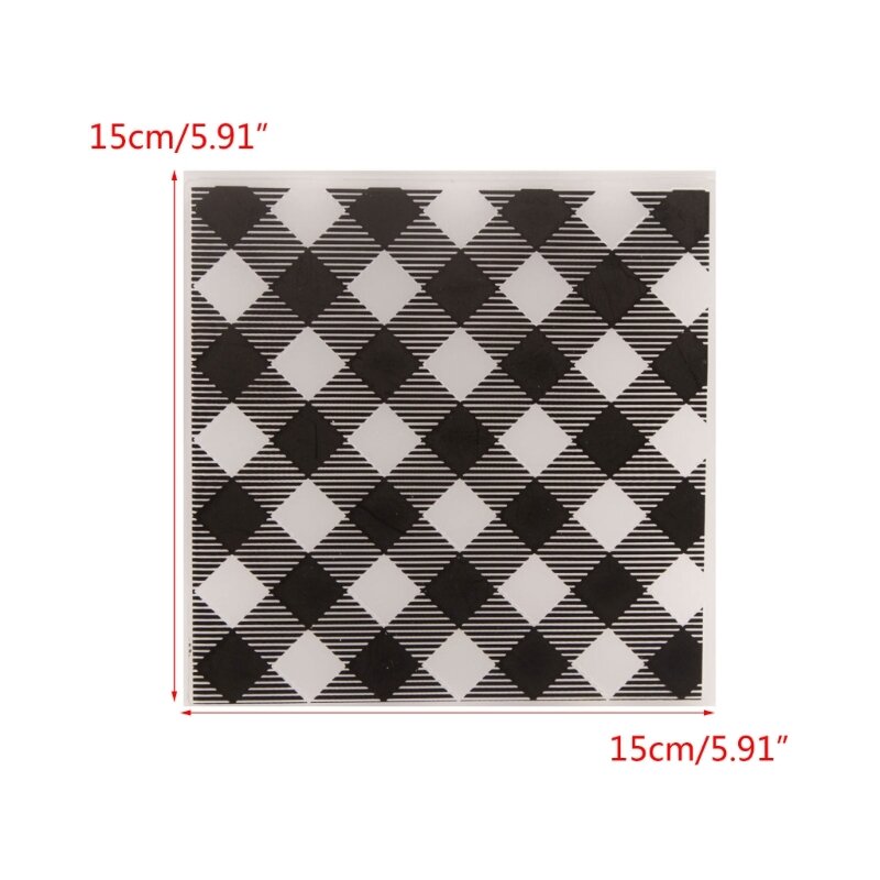 Carpeta plástico en relieve K1MF, plantilla rejilla pequeña para manualidades álbum recortes DIY
