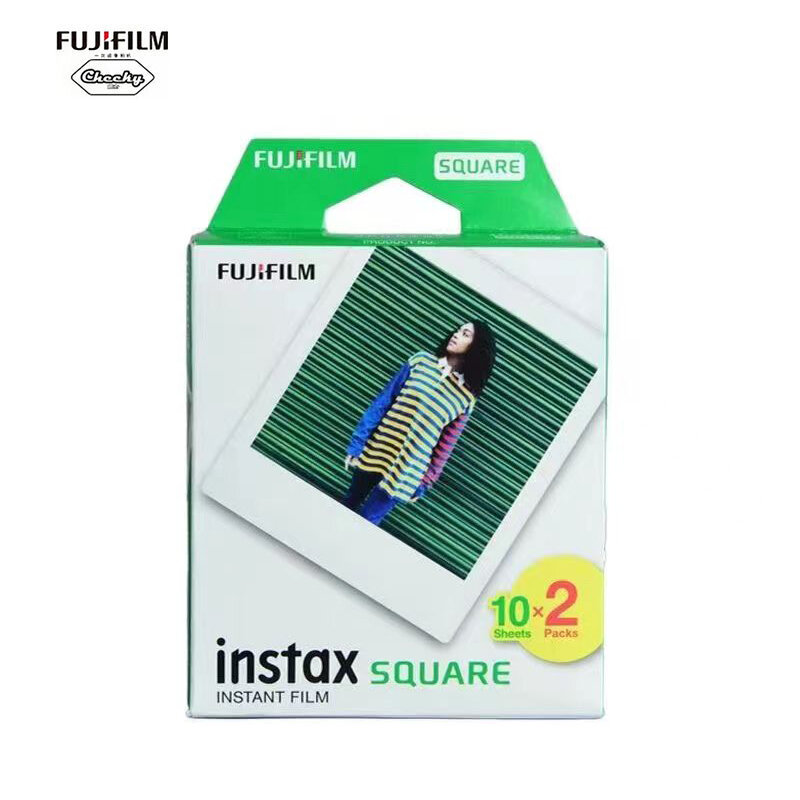 10 Sheets Fujifilm Instax Square Film White/Black Edge Photo Paper For Instax Camera SQ10 SQ6 SQ20 Share SP-3 Printer