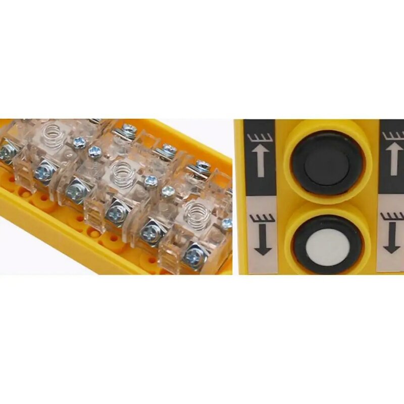 Caja de interruptor de botón de grúa COP3B, placa trasera a prueba de polvo, plástico duradero, 1 unidad