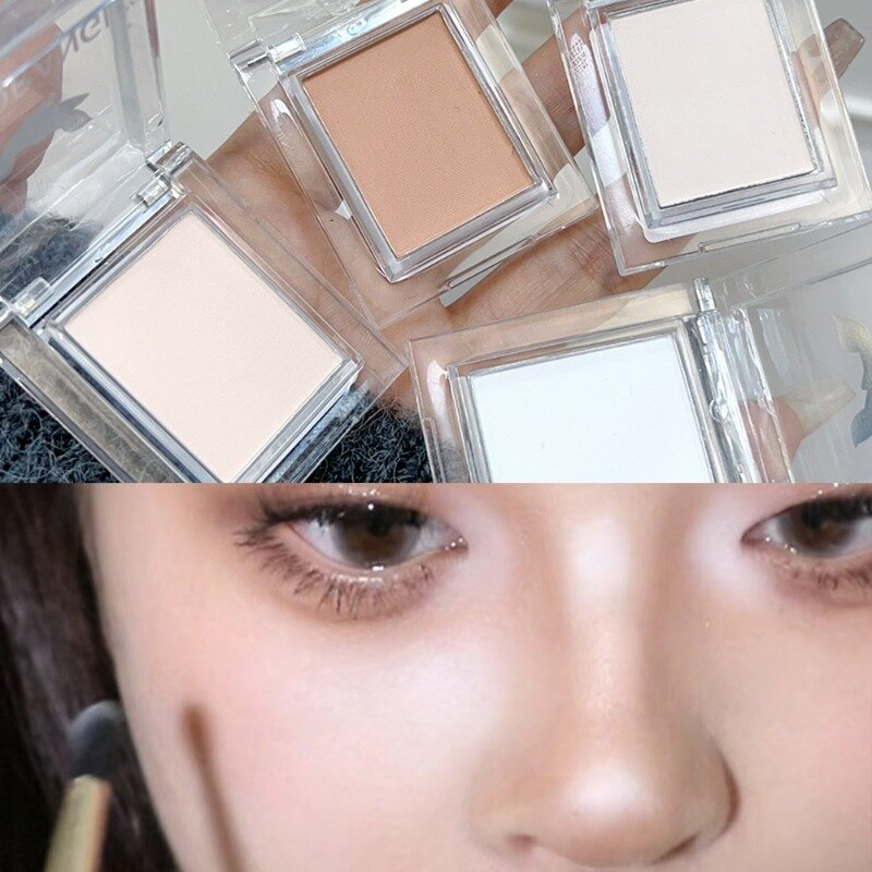 モノクロのアイシャドウパレット,耐久性のある顔の蛍光ペン,明るい着色,チーク,韓国のメイクアップ化粧品