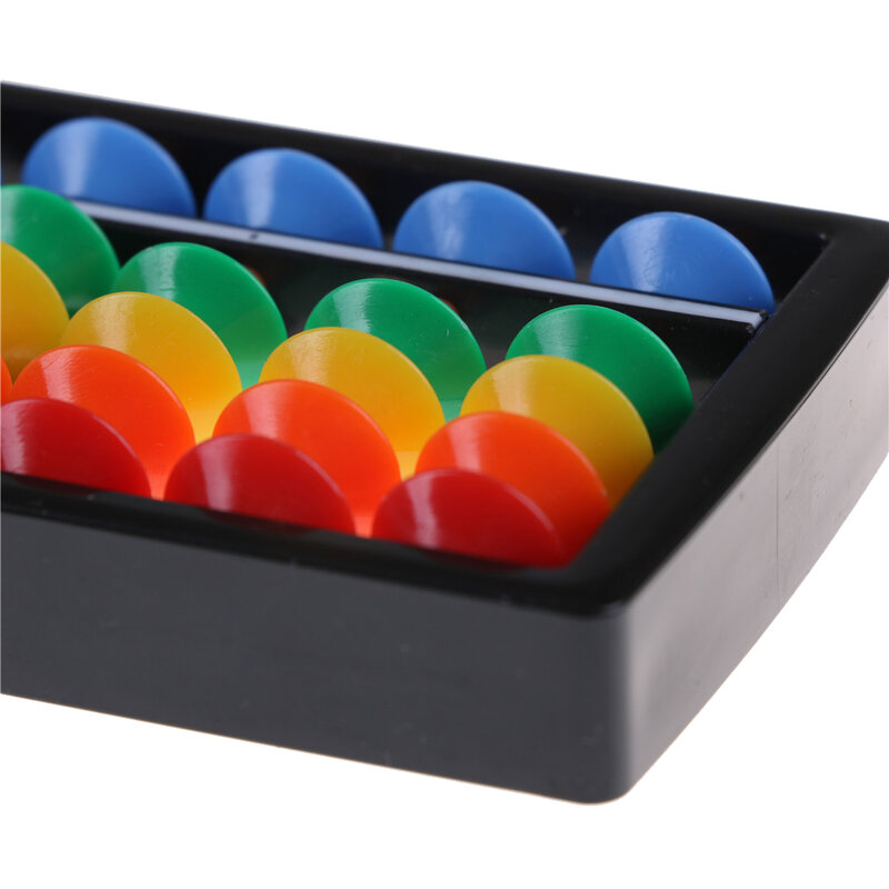 Outil de calcul en plastique Montessori pour enfants, boulier de mathématiques, arithmétique, soroban à 7 chiffres, perles colorées, jouets pour enfants, 1PC