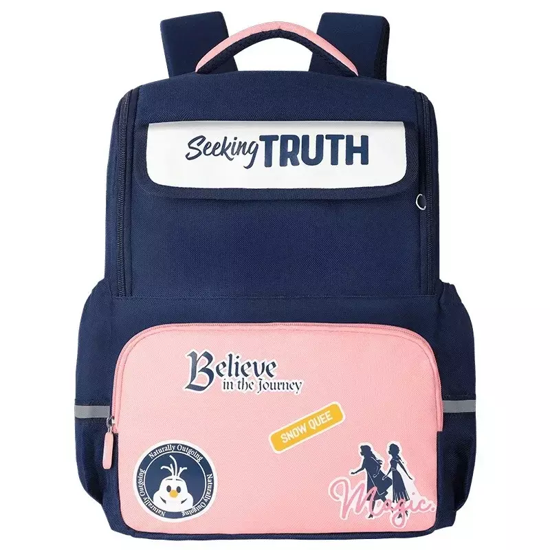 Disney-Aisha mochila para alunos do ensino fundamental, grande capacidade, menina, bonita, moda simples