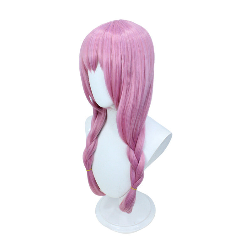 Kawaii Pink Braid Wig Japanese Anime Cosplay Periwig Long Hairpiece Halloween Simulated Hair Props Adult Costume Accessories