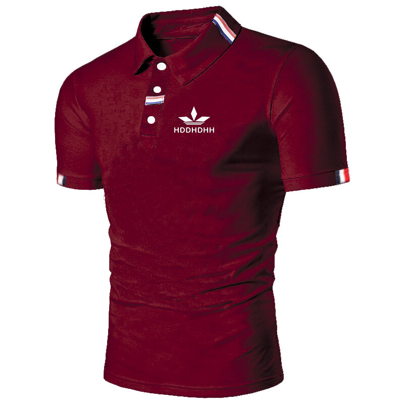 Hddhdhh Marke gedruckt Männer einfarbige Tops Kurzarm Polos neue Sommer hemd Kleidung