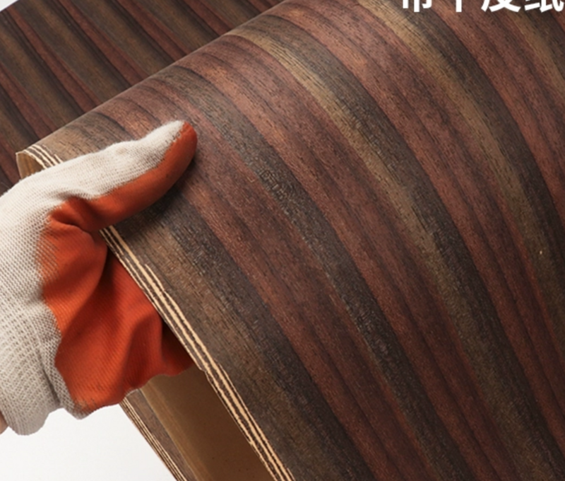 L:2.5meters Width:580mm T:0.25mm Technology Wood Craft Red Sandalwood Color Handmade Veneer