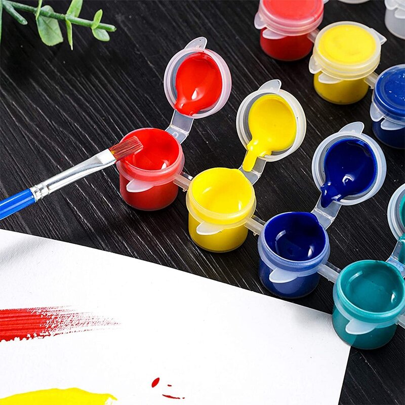 30 Streifen leere Farbstreifen Farbbecher Töpfe Vorrats behälter Malerei Kunst handwerk liefert (5ml/30pc)